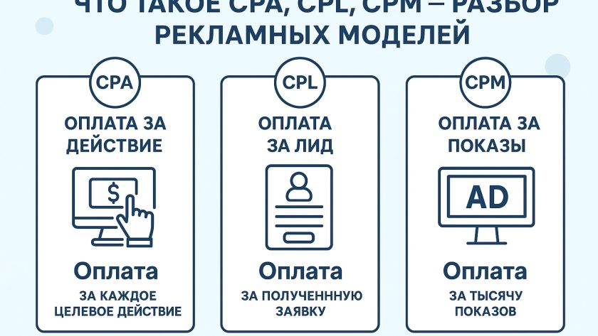 Что такое CPA, CPL, CPM