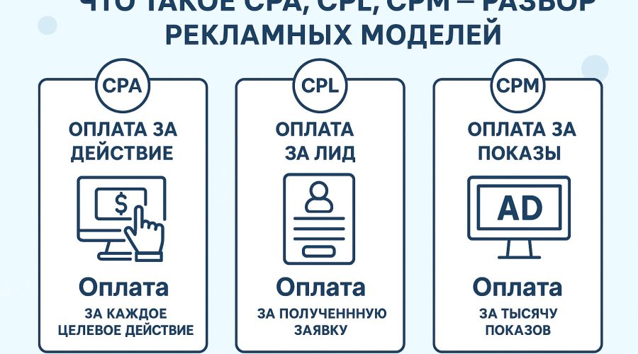 Что такое CPA, CPL, CPM